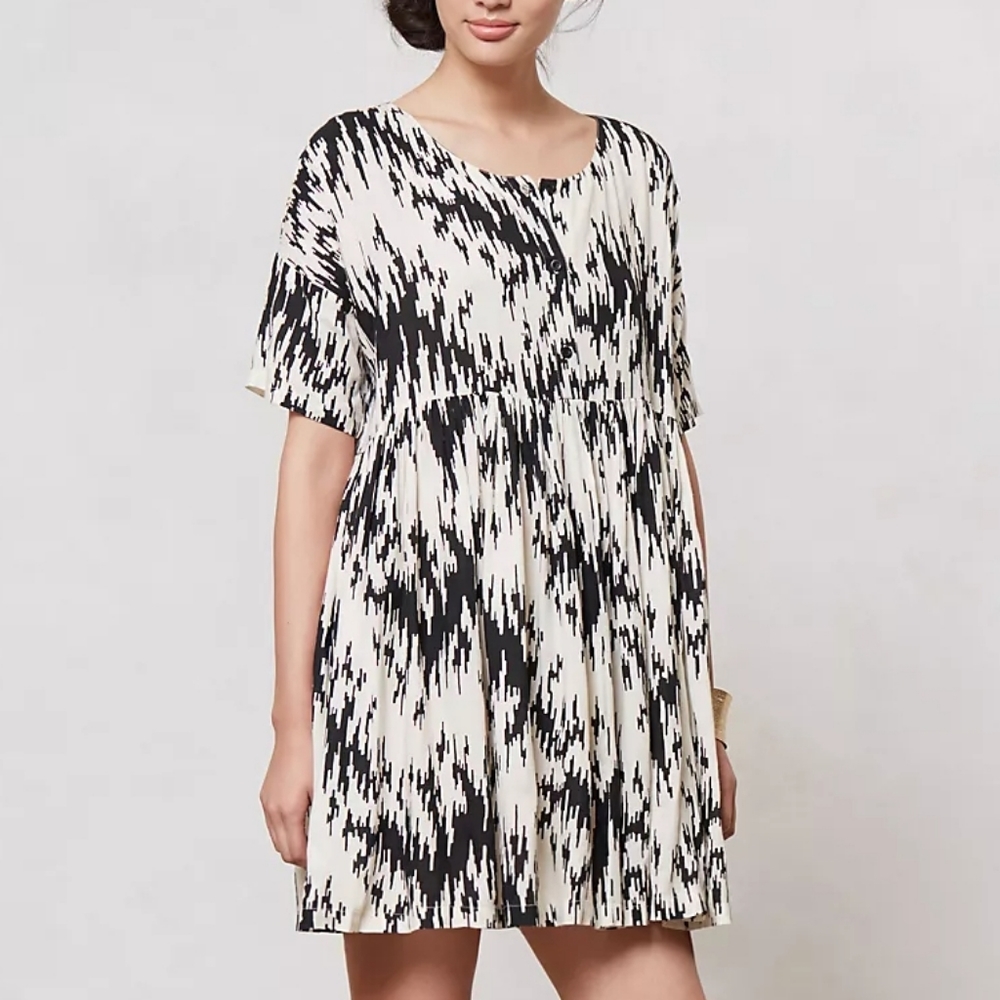 Ganni Ikat Swing Dress size M Anthropologie - Picture 2 of 11